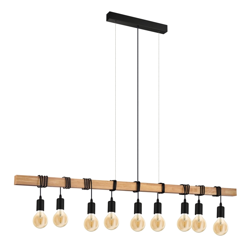 Eglo - Pendel TOWNSHEND 9xE27/60W/230V - FSC certificeret