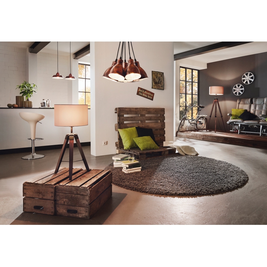 Eglo - Gulvlampe 1xE27/60W/230V - FSC certificeret