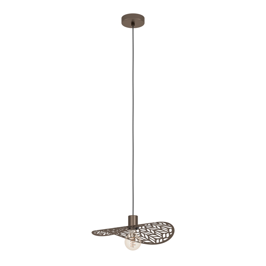 Eglo - Pendel på kabel 1xE27/60W/230V Ø 40 cm bronzefarvet