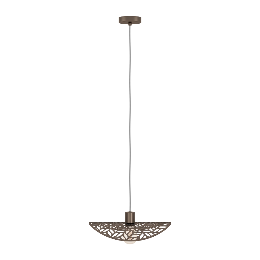 Eglo - Pendel på kabel 1xE27/60W/230V Ø 40 cm bronzefarvet