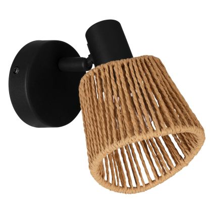 Eglo - Vægspot 1xE14/10W/230V sort/beige