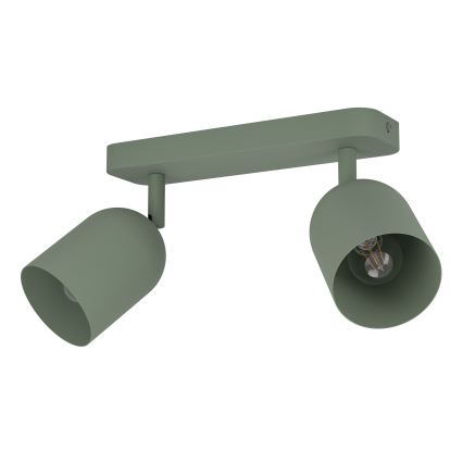 Eglo - Spotlampe 2xE14/40W/230V grøn