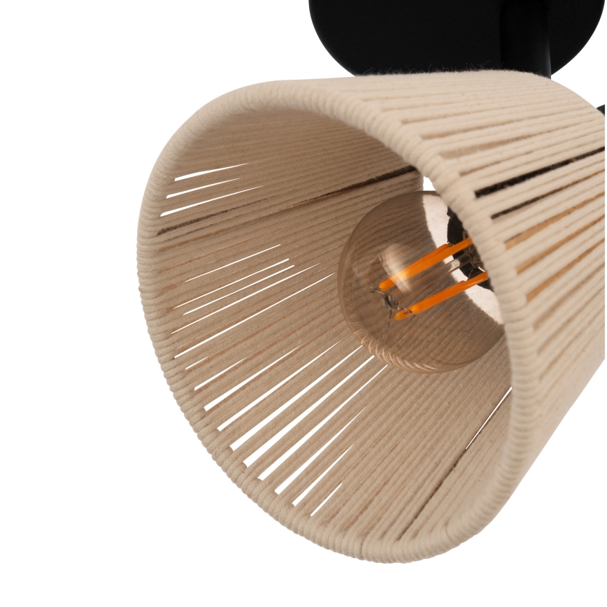Eglo - Vægspot 1xE14/40W/230V beige/sort