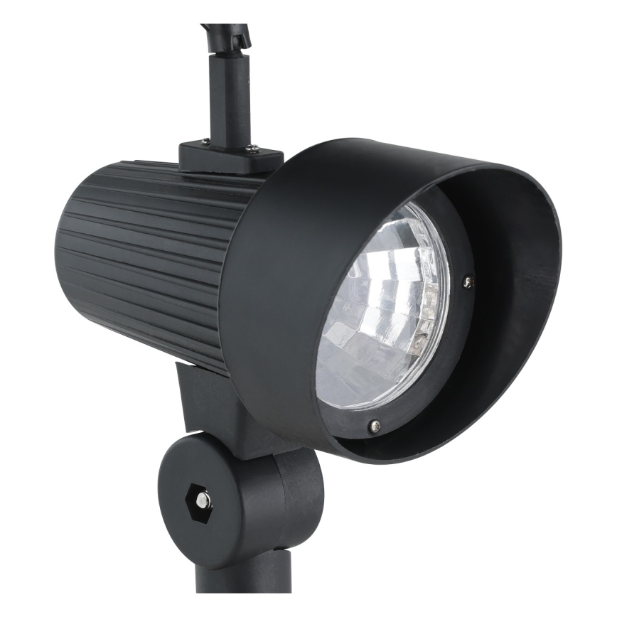 Eglo - SÆT 3x LED solcellelampe med sensor LED/200 mAh IP44 sort