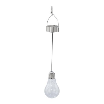 Eglo 48514 - LED solcelledrevet hængelampe med sensor LED/0,06W/1,2V 150mAh IP44 blank krom
