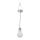 Eglo 48514 - Soldrevet LED pendel LED/0,06W/1,2V 150mAh IP44 skinnende krom