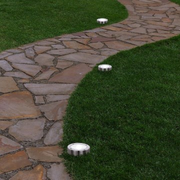 Eglo 48777 - LED-solcellelampe med sensor LED/0,07W/1,2V 200 mAh mat krom