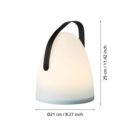 Eglo 48841 - Udendørs LED bordlampe COLLIRADOS LED/3xAA IP44