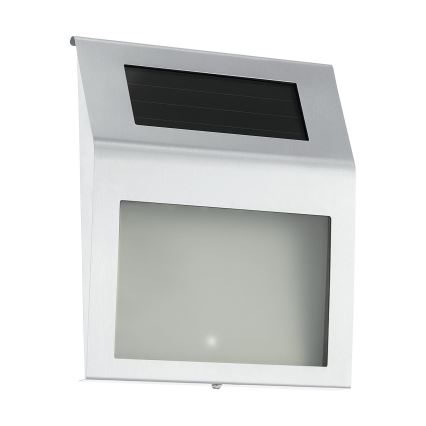 Eglo 48875 - Soldrevet LED husnummer LED/1,2W/1,2V 300 mAh IP44 mat krom