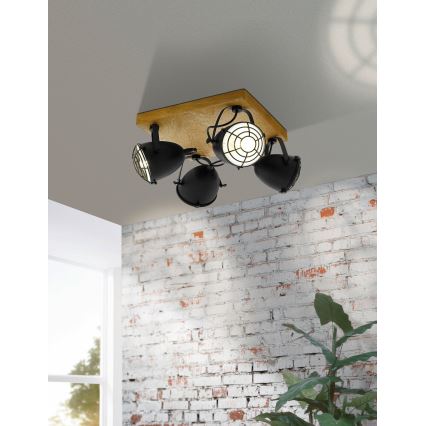 Eglo 49079 - GATEBECK spotarmatur 4xE14/40W/230V