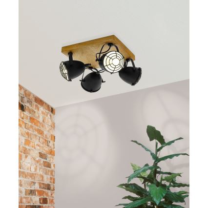 Eglo 49079 - GATEBECK spotarmatur 4xE14/40W/230V