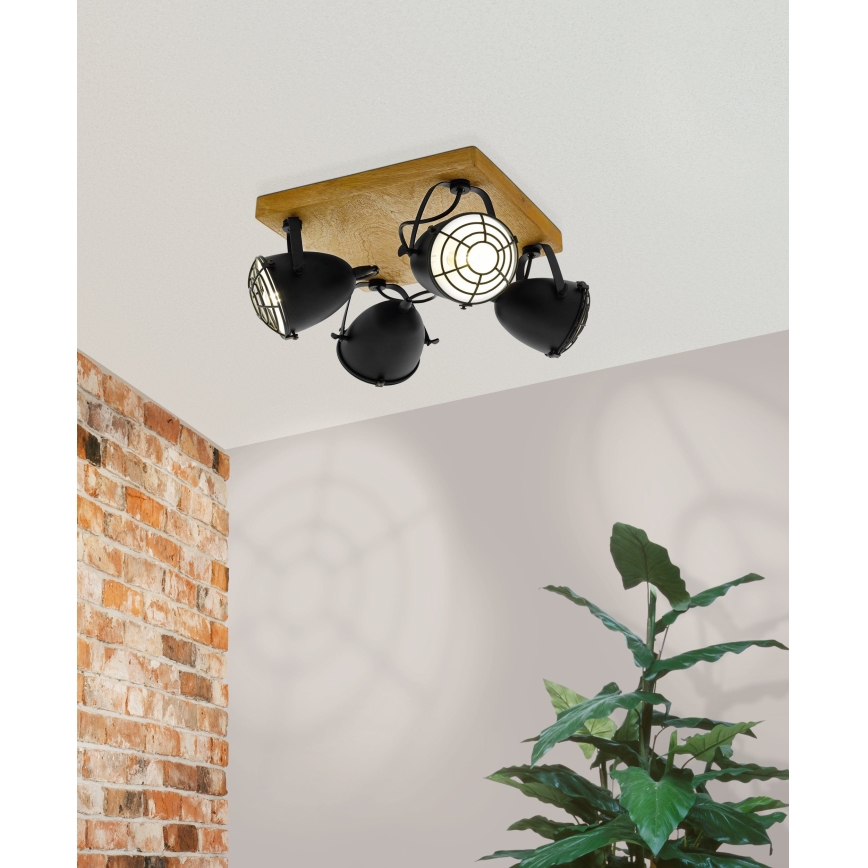 Eglo 49079 - GATEBECK spotarmatur 4xE14/40W/230V