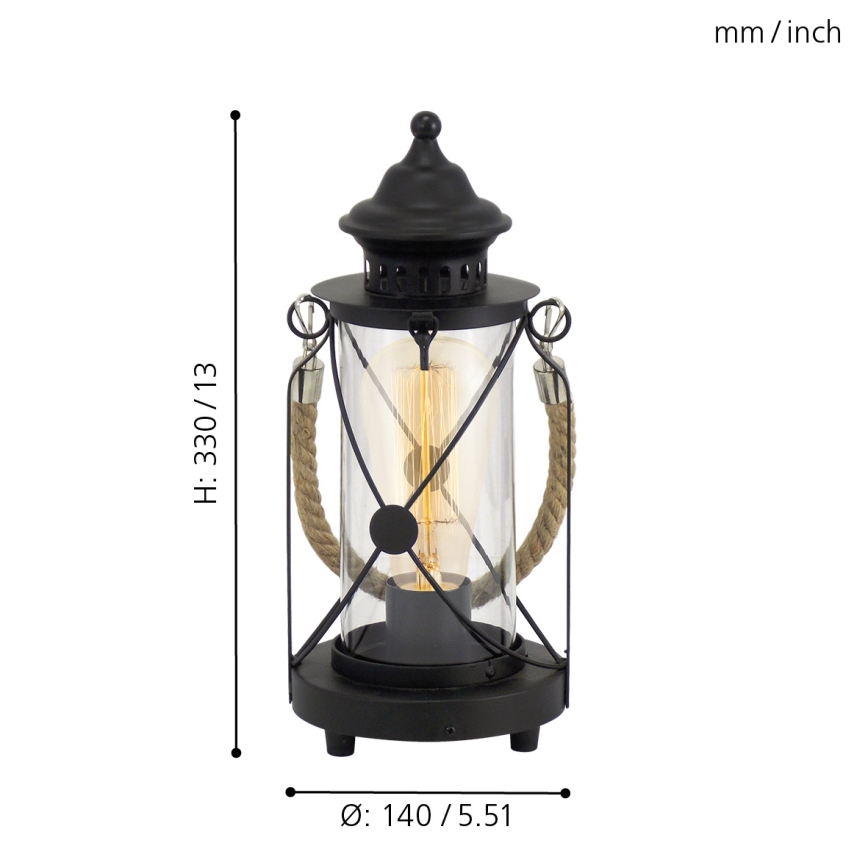 Eglo - Bordlampe 1xE27/60W/230V