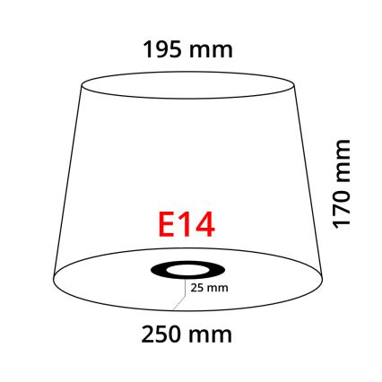 Eglo 49412 - Skygge VINTAGE hvid foldet E14 diameter 25 cm