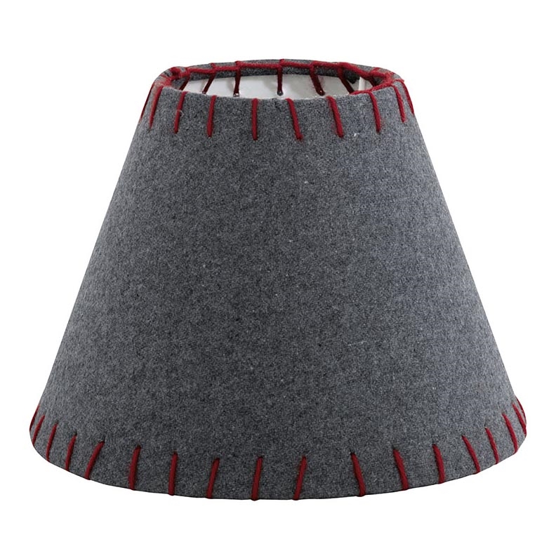 Eglo 49432 - Lampeskærm til gulvlampe VINTAGE rød broderet E14 diameter 20,5 cm