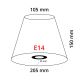 Eglo 49433 - Lampeskærm VINTAGE E14 diameter 20,5 cm grøn