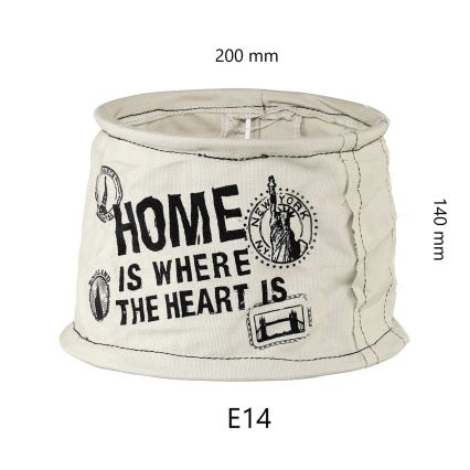 Eglo 49442 - Skygge VINTAGE linnedhjem E14 diameter 20 cm