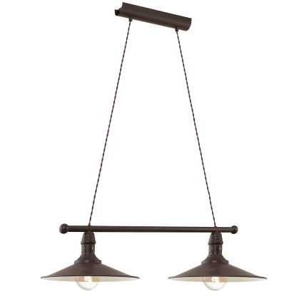 Eglo 49457 - Kabelpendel STOCKBURY 2xE27/60W/230V