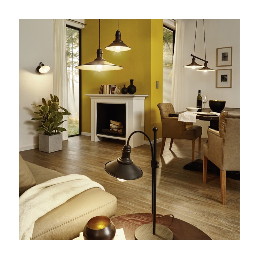 Eglo 49459 - Bordlampe STOCKBURY 1xE27/60W/230V