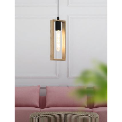 Eglo - Lysekrone i en snor 1xE27/60W/230V