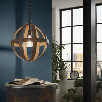 Eglo 49482 - Pendel med kædeophæng WESTBURY 1xE27/60W/230V diameter 37 cm