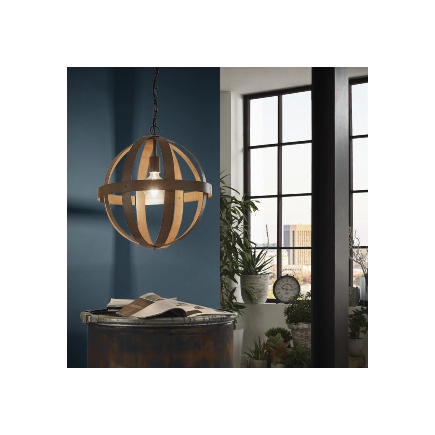 Eglo 49482 - Pendel med kædeophæng WESTBURY 1xE27/60W/230V diameter 37 cm