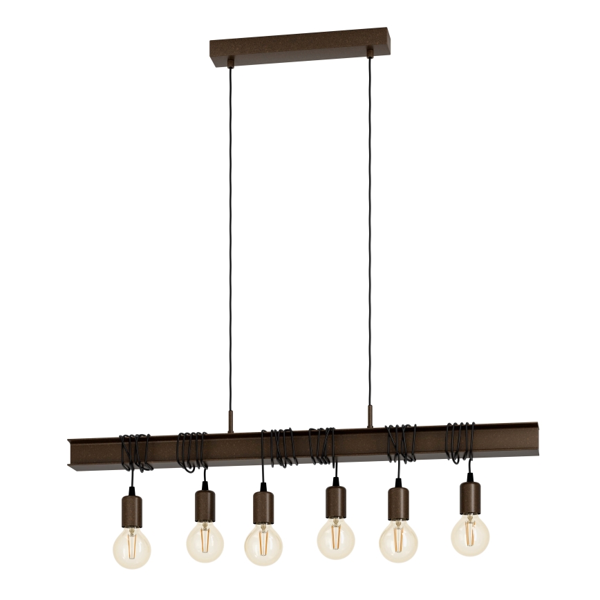Eglo - Pendel TOWNSHEND 6xE27/60W/230V