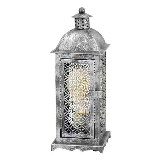Eglo 54617 - LED bordlampe 1xE27/4W/230V 3000K sølvfarvet