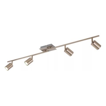 Eglo 54684 - LED-spot 4xGU10/5W/230V mat krom