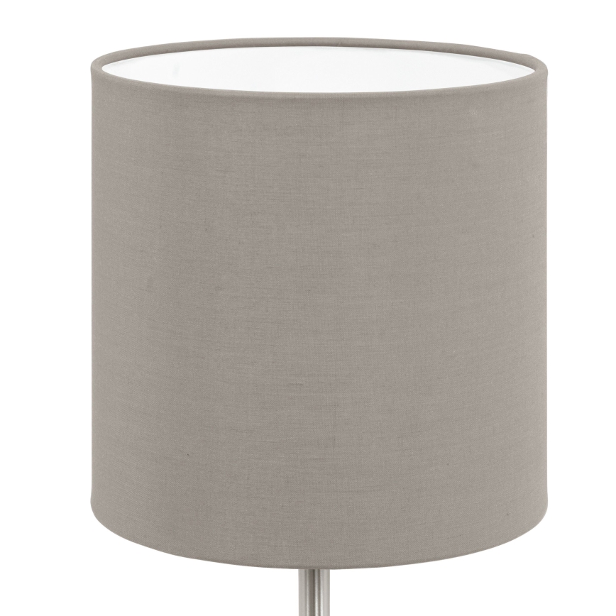 Eglo 54745 - Bordlampe ANADIA 1xE14/40W/230V taupe/mat krom