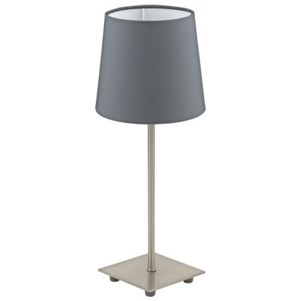 Eglo 54906 - LED bordlampe 1xE14/6W/230V grå/mat krom