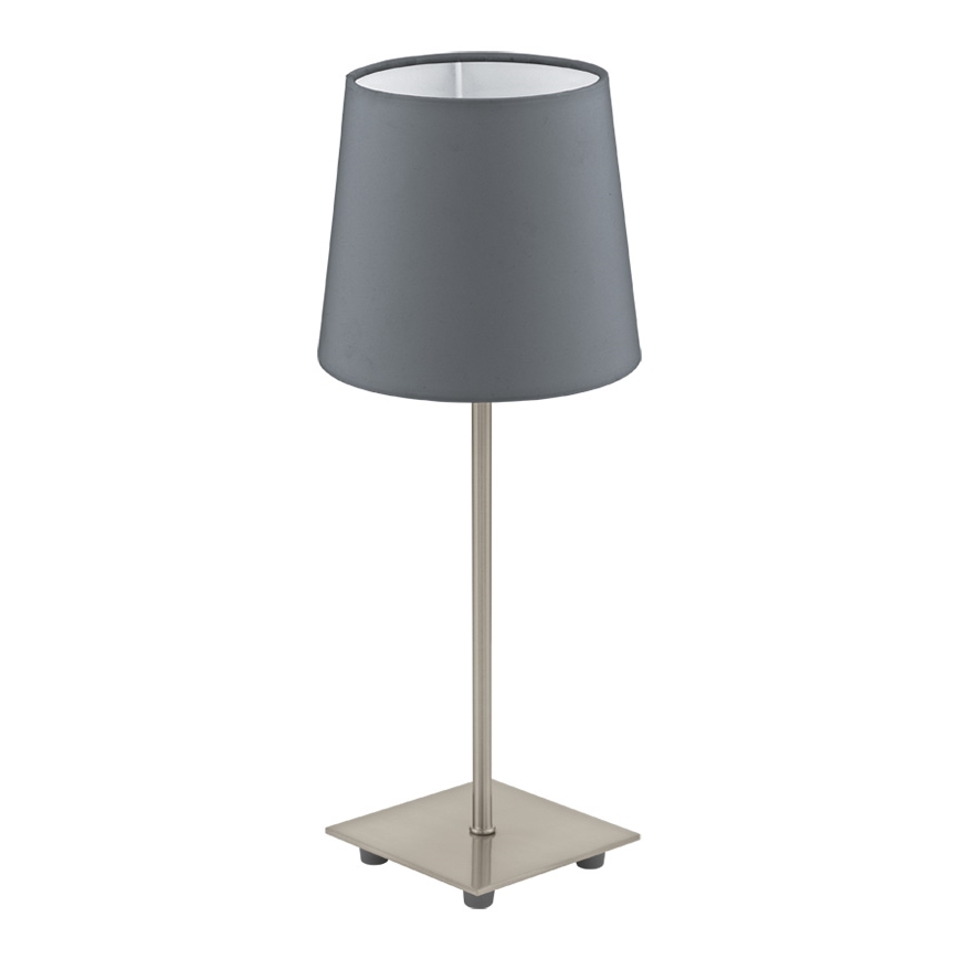 Eglo 54906 - LED bordlampe 1xE14/6W/230V grå/mat krom
