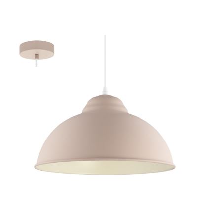 Eglo 54964 - Pendel TRURO-P 1xE27/60W/230V lyserød