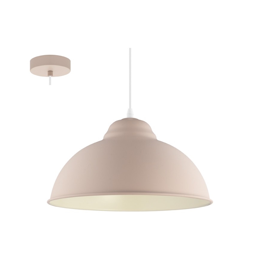 Eglo 54964 - Pendel TRURO-P 1xE27/60W/230V lyserød