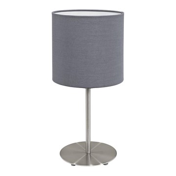 Eglo 55215 - Bordlampe PASTERI 1xE14/40W/230V grå
