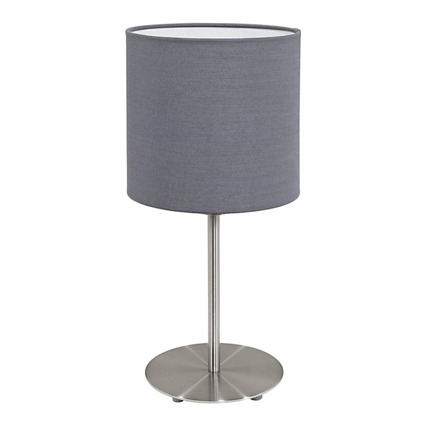 Eglo 55215 - Bordlampe PASTERI 1xE14/40W/230V grå