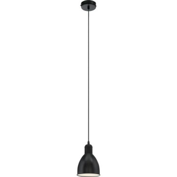 Eglo 55243 - Pendel på wire PRIDDY 1xE27/60W/230V sort