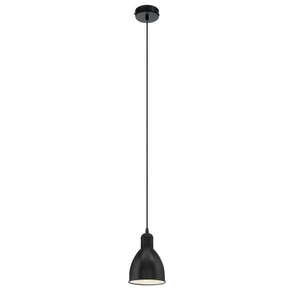 Eglo 55243 - Pendel på wire PRIDDY 1xE27/60W/230V sort