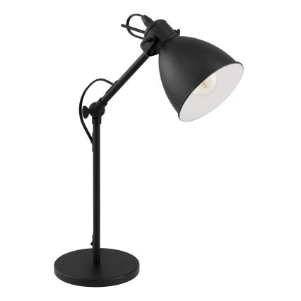 Eglo 55251 - Bordlampe PRIDDY 1xE27/40W/230V sort