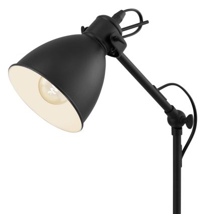 Eglo 55251 - Bordlampe PRIDDY 1xE27/40W/230V sort