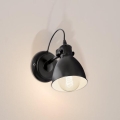 Eglo 55261 - Væglampe PRIDDY 1xE27/40W/230V sort