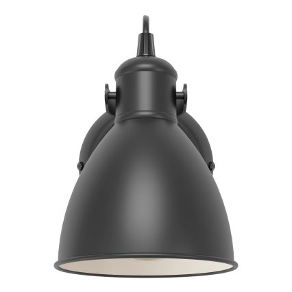 Eglo 55261 - Væglampe PRIDDY 1xE27/40W/230V sort