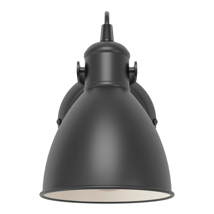 Eglo 55261 - Væglampe PRIDDY 1xE27/40W/230V sort