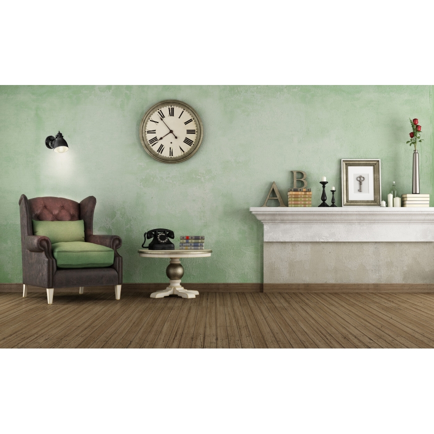 Eglo 55261 - Væglampe PRIDDY 1xE27/40W/230V sort