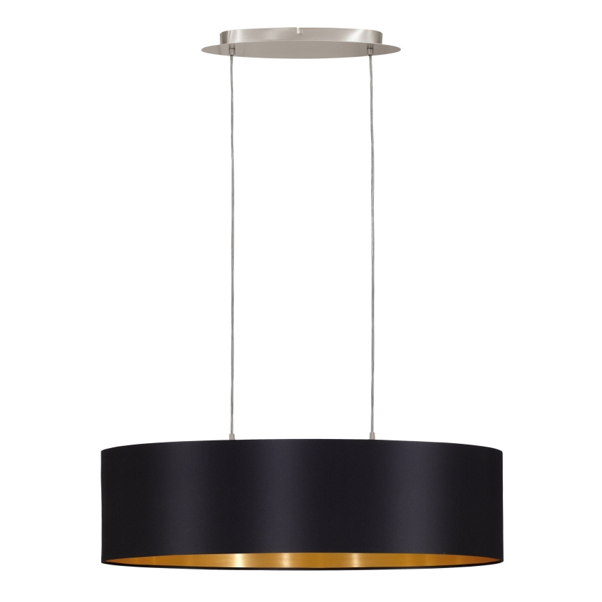 Eglo 55266 - Pendel MASERLO 2xE27/60W/230V sort