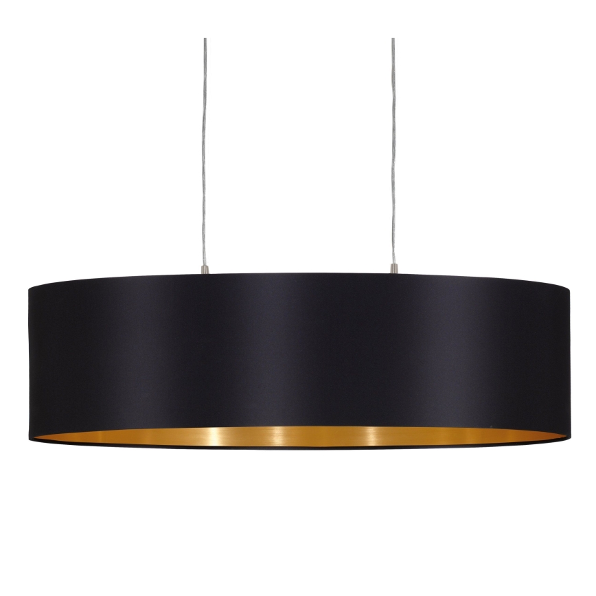 Eglo 55266 - Pendel MASERLO 2xE27/60W/230V sort