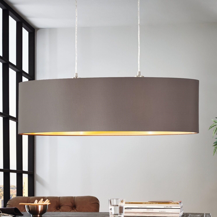 Eglo 55271 - Pendel MASERLO 2xE27/60W/230V brun