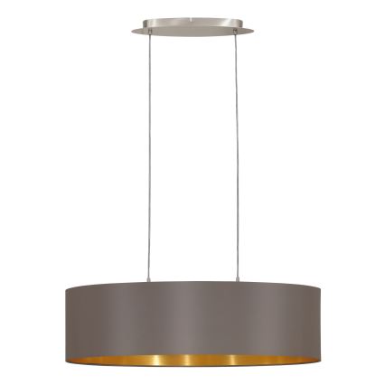 Eglo 55271 - Pendel MASERLO 2xE27/60W/230V brun