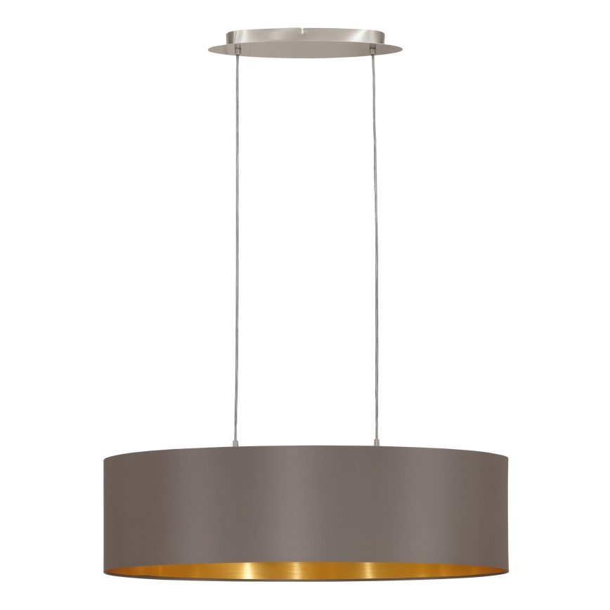 Eglo 55271 - Pendel MASERLO 2xE27/60W/230V brun