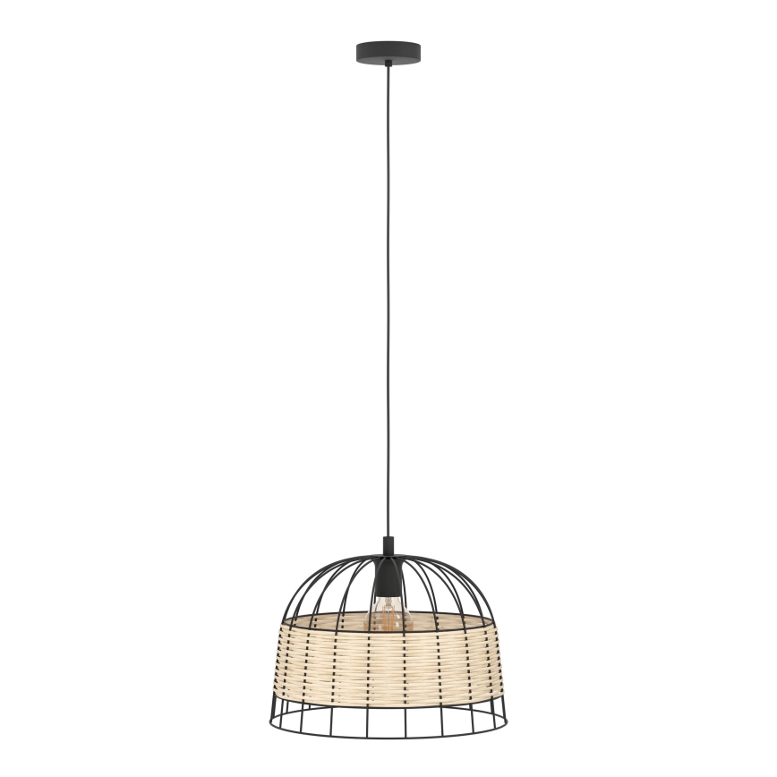 Eglo 55709 - Pendel ANWICK 1xE27/40W/230V Rattan